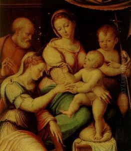 The Mystic Marriage Of Saint Catherine by Lucca Longhi