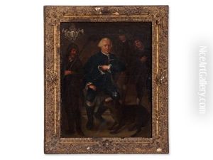 Nobleman With Hunting Dog by Pietro Longhi