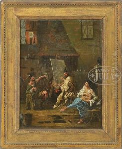 In The Artist Studio by Pietro Longhi
