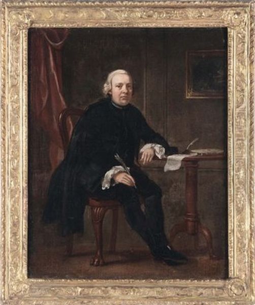 Gentiluomo Al Tavolo Di Scrittura - view 1