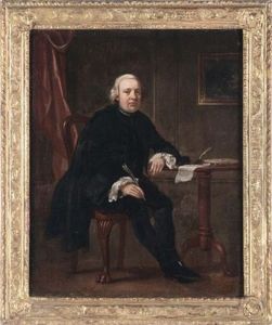 Gentiluomo Al Tavolo Di Scrittura