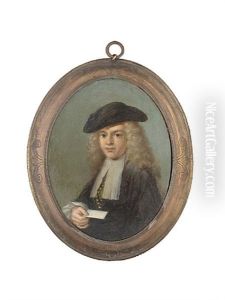 Portrait Of A Gentleman In Clerical Dress With A Black Tricorn Hat, Holding A Letter by Pietro Longhi