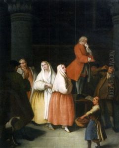 Gentilhomme A La Cape by Pietro Longhi