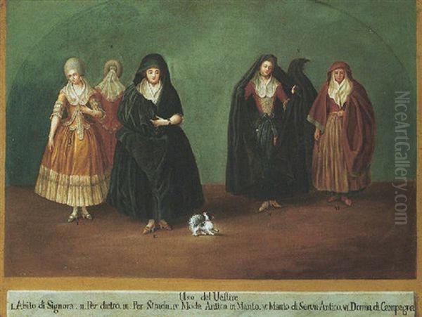 Women Dressed In Various Costumes - view 1