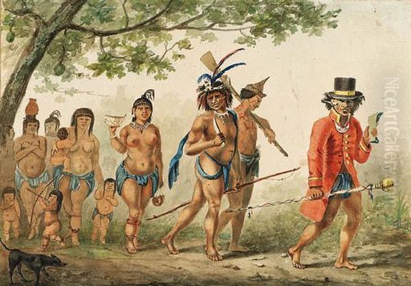 A Procession, South America - view 1