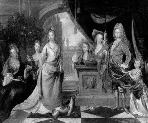 Portrait Of A Noble Family by Pietro Longhi