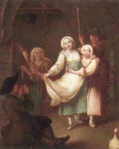Peasants Dancing by Pietro Longhi