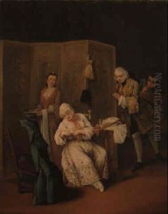 L'indiscreto by Pietro Longhi