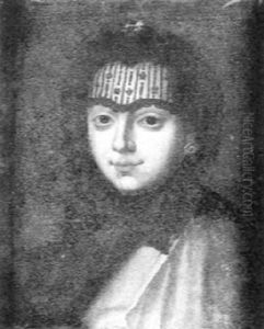 Lady In A Black Lace Cap