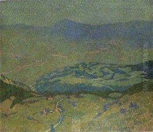 Paesaggio In Valtellina by Emilio Longoni