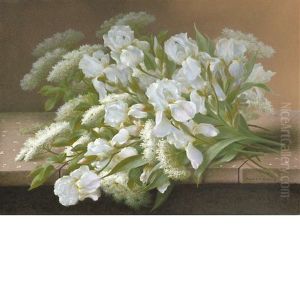 White Irises by Raoul Maucherat de Longpre