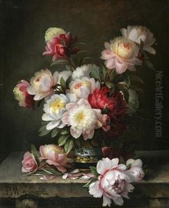 Peonies In A Vase