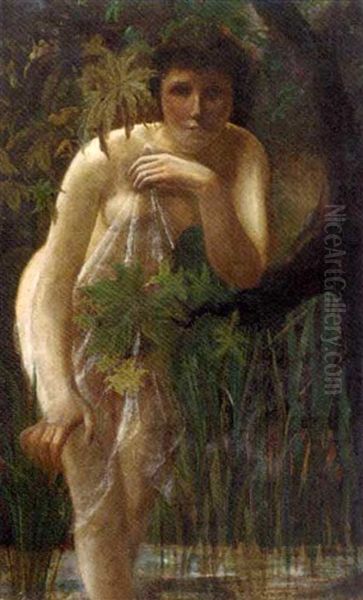 A Female In A Wooded Landscape - view 1