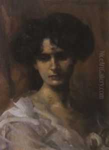 Portrait Of A Young Woman by Sir John Longstaff