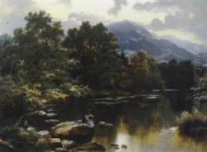 Sp,tsommerliche Fluslandschaft