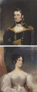 Portrait Of Rear-admiral William Bateman Dashwood In Naval Dress Uniform by James Lonsdale