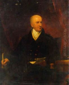 Portrait Of Captain Morris Holding A Copy Of The Holy Alliance Portrait Of Captain Morris Holding A Copy Of The Holy Alliance