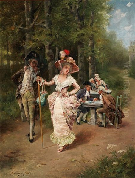 Courtiers In The Country - view 1