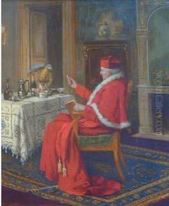 Le Repas Du Cardinal (jour De Fete) by Jules Benoit-Levy