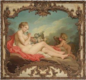 Venus And Cupid: An Overdoor