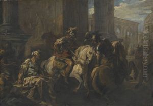 Belisarius Begging At The Gates Of Rome by Carle van Loo