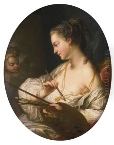 Allegory Of Painting by Carle van Loo