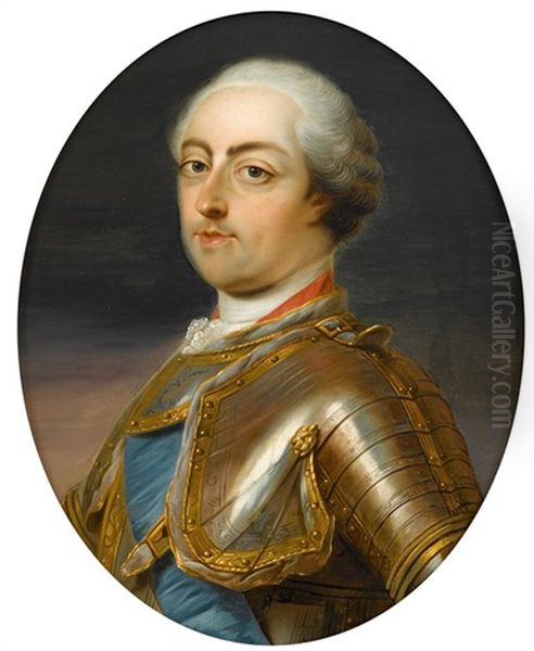 Portrait Of A Gentleman In Armor; Believed To Be Louis Xv - view 1