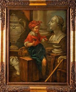 L'atelier Du Sculpteur by Carle van Loo