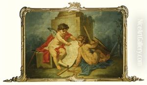 Allegories Of The Liberal Arts (3 Works) by Carle van Loo