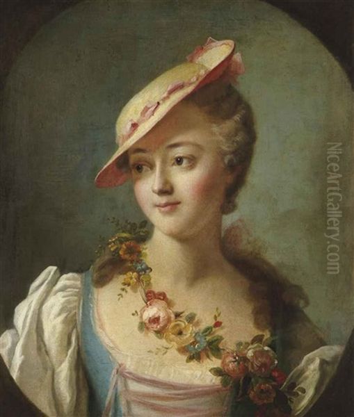 Portrait De Femme, Dit La Marquise De Pompadour, En Buste - view 1