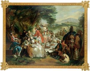 Rast Wahrend Der Jagd by Carle van Loo