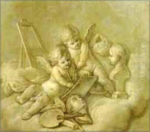 Allegorie De La Peinture by Carle van Loo