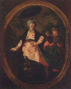 A Turk Attended By Pages by Carle van Loo