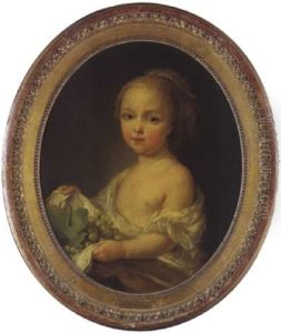 Portrait De Marie Rosalie Van Loo, Fille De L'artiste, A L'age De Quatre Ans by Carle van Loo