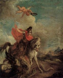 Saint George And The Dragon by Carle van Loo