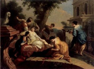 David Und Bathsheba by Carle van Loo