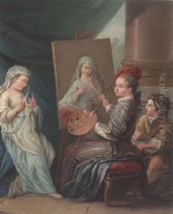 A Painter, His Model And An Onlooker