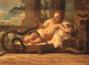 Hercules Killing The Snakes