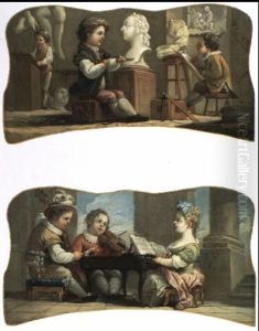 Allegorie De La Sculpture by Carle van Loo
