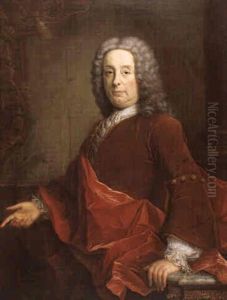 Portrait D'homme En Habit Brun by Carle van Loo