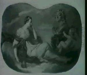 Allegorie De La Sculpture; Allegorie De La Musique by Carle van Loo