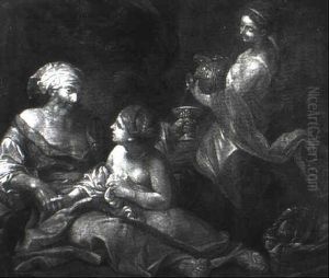 Lot Und Seine Tochter by Carle van Loo