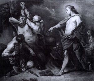 Apollon Et Marsayas by Carle van Loo