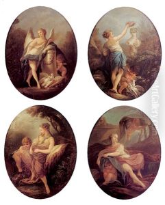 Les Quatre Saisons by Charles Amedee Philippe van Loo