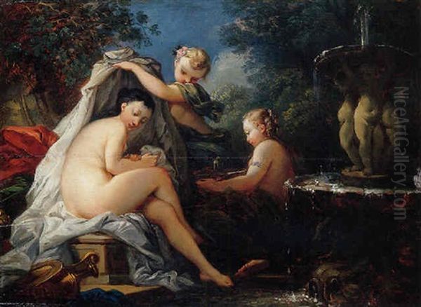 The Toilet Of Venus by Charles Amedee Philippe van Loo