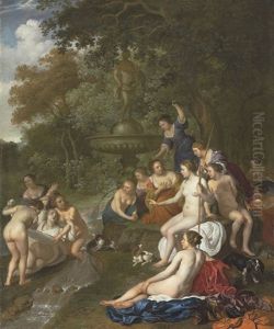Diana And Callisto by Jakob van Loo