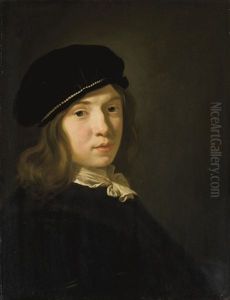 Portrait D'un Jeune Garcon A La Toque Ornee De Perles