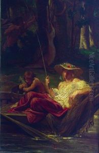 La Peche Et La Chasse by Leon Benouville