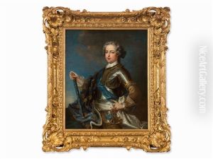 Portrait Of Louis Xv by Jean-Baptiste van Loo