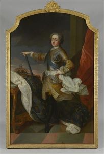 Portrait De Louis Xv En Armure